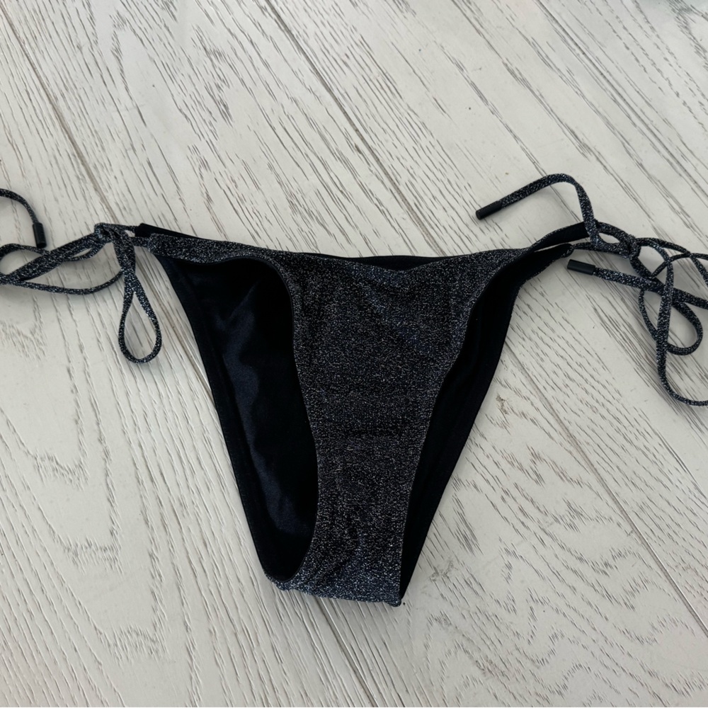triangl swimwear Shimmer Black Bikini Bottom